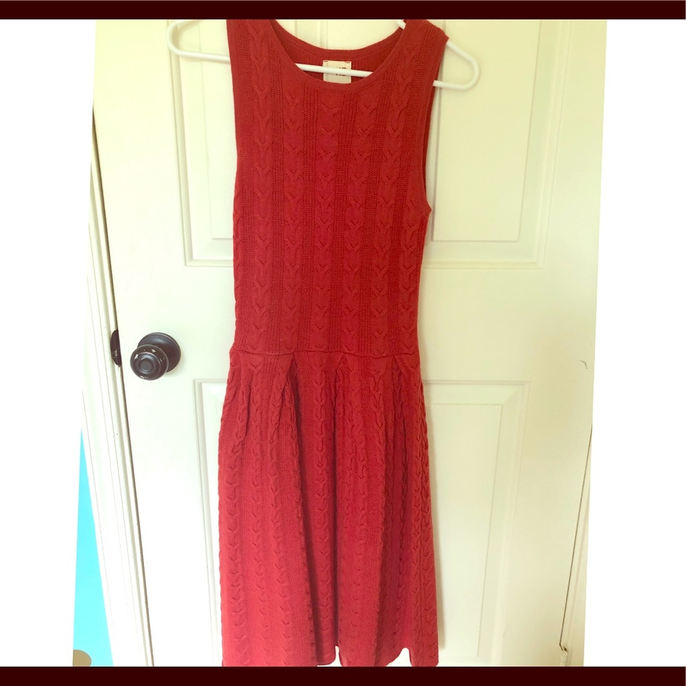 Anthropologie sleeveless sweater dress